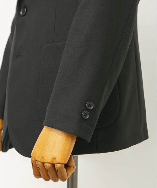 新品*アーバンリサーチ*メンズライク☆暖かなウール混中綿フーデットコート*M012黒40 セールLIFE STYLE TAILOR ウールライクツイルコンフォータブル