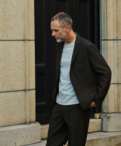 URBAN RESEARCH DOORS(アーバンリサーチドアーズ)の「LIFE STYLE TAILOR ウールライクツイルコンフォータブルジャケット(その他アウター・メンズ・ネイビー/ブラウン系その他/グレー系その他・LARGE/MEDIUM/SMALL/X-LARGE)」の15枚目の写真