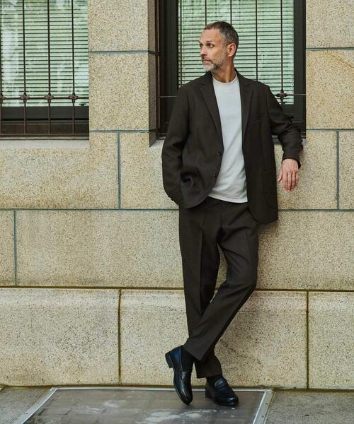 URBAN RESEARCH DOORS(アーバンリサーチドアーズ)の「LIFE STYLE TAILOR ウールライクツイルコンフォータブルジャケット(その他アウター・メンズ・ネイビー/ブラウン系その他/グレー系その他・LARGE/MEDIUM/SMALL/X-LARGE)」の13枚目の写真