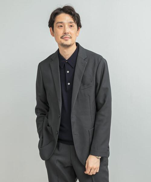URBAN RESEARCH DOORS(アーバンリサーチドアーズ)の「LIFE STYLE TAILOR ウールライクツイルコンフォータブルジャケット(その他アウター・メンズ・ネイビー/ブラウン系その他/グレー系その他・LARGE/MEDIUM/SMALL/X-LARGE)」の9枚目の写真