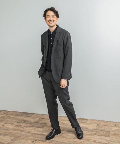 URBAN RESEARCH DOORS(アーバンリサーチドアーズ)の「LIFE STYLE TAILOR ウールライクツイルコンフォータブルジャケット(その他アウター・メンズ・ネイビー/ブラウン系その他/グレー系その他・LARGE/MEDIUM/SMALL/X-LARGE)」の6枚目の写真
