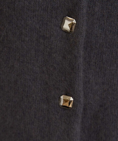 NOELA(ノエラ)の「ラクーンブレンドニットジャケット(ニット/セーター・レディース・ピンク/イエロー/ベージュ/チャコールグレー・フリー)」の16枚目の写真