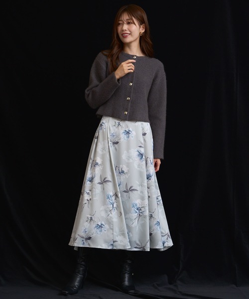 NOELA(ノエラ)の「ラクーンブレンドニットジャケット(ニット/セーター・レディース・ピンク/イエロー/ベージュ/チャコールグレー・フリー)」の6枚目の写真