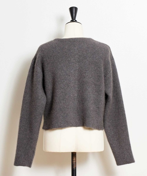 NOELA(ノエラ)の「ラクーンブレンドニットジャケット(ニット/セーター・レディース・ピンク/イエロー/ベージュ/チャコールグレー・フリー)」の20枚目の写真