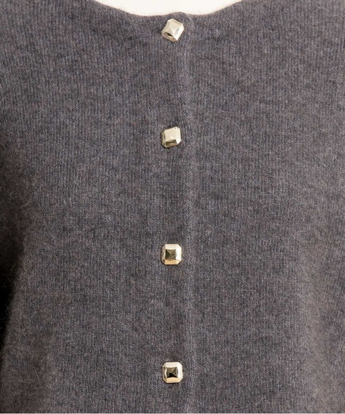 NOELA(ノエラ)の「ラクーンブレンドニットジャケット(ニット/セーター・レディース・ピンク/イエロー/ベージュ/チャコールグレー・フリー)」の19枚目の写真