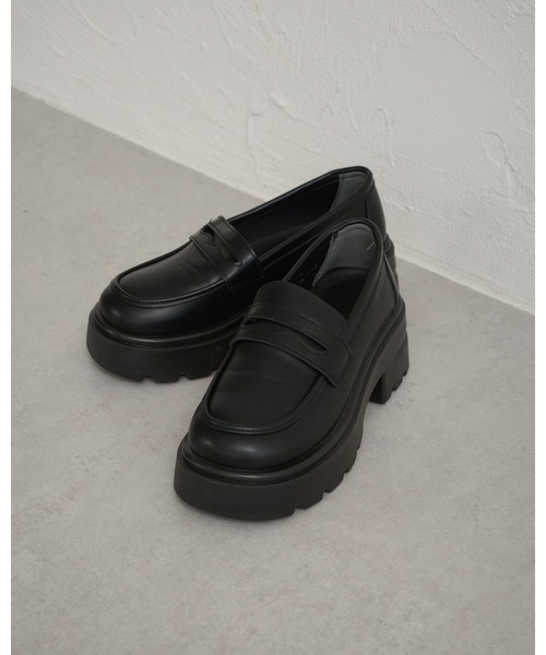 raffime（ラフィミー）の「厚底ローファー（ローファー・レディース・ブラック/ダークブラウン・SMALL/LARGE/MEDIUM）」の2枚目の写真