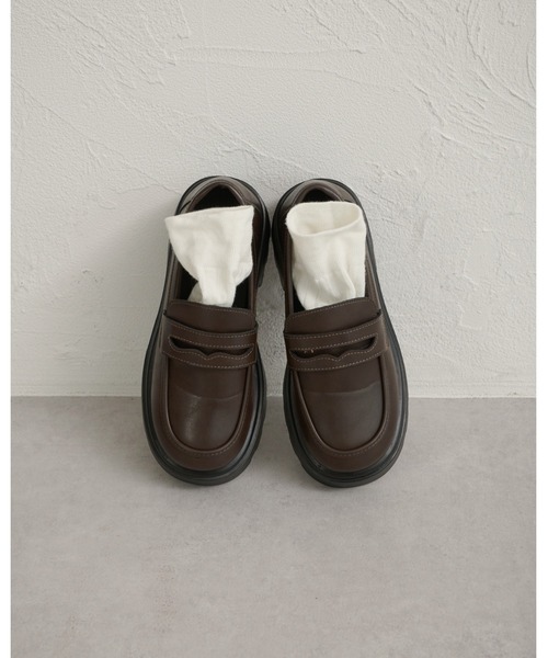 raffime（ラフィミー）の「厚底ローファー（ローファー・レディース・ブラック/ダークブラウン・SMALL/LARGE/MEDIUM）」の4枚目の写真