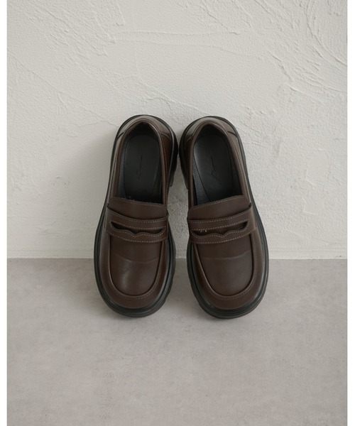 raffime（ラフィミー）の「厚底ローファー（ローファー・レディース・ブラック/ダークブラウン・SMALL/LARGE/MEDIUM）」の5枚目の写真