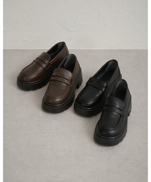 raffime（ラフィミー）の「厚底ローファー（ローファー・レディース・ブラック/ダークブラウン・SMALL/LARGE/MEDIUM）」の12枚目の写真