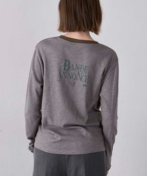 LA PEAU DE GEM | 【LA PEAU DE GEM】sheer print tee/シアープリントTEE(Tシャツ/カットソー)