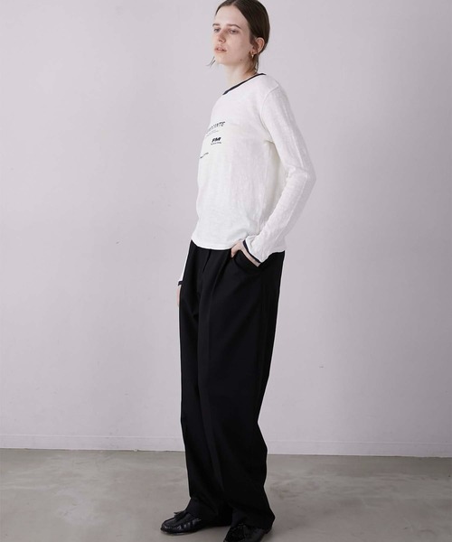 LA PEAU DE GEM】sheer print tee/シアープリントTEE（Tシャツ