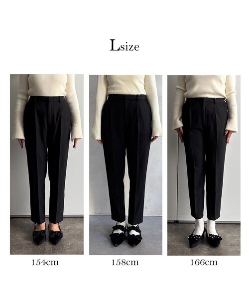 prose verse（プロズヴェール）の「ドットスリムテーパードパンツ（その他パンツ・レディース・ブラック系その他・TL/MEDIUM/LARGE/PL/PM）」の4枚目の写真