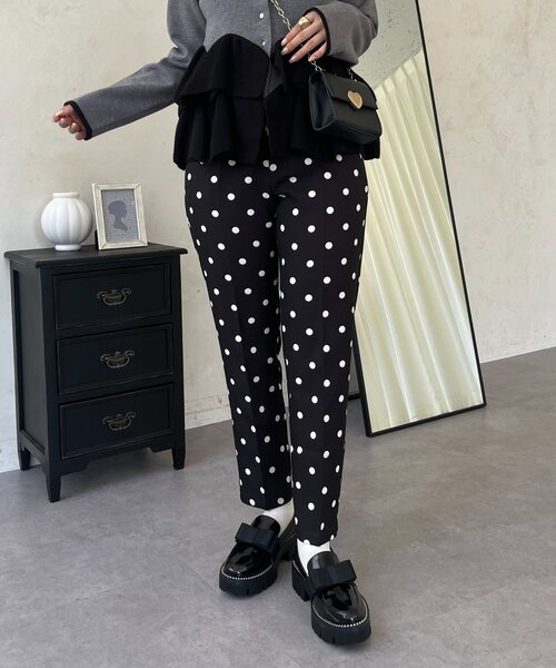 prose verse（プロズヴェール）の「ドットスリムテーパードパンツ（その他パンツ・レディース・ブラック系その他・TL/MEDIUM/LARGE/PL/PM）」の10枚目の写真