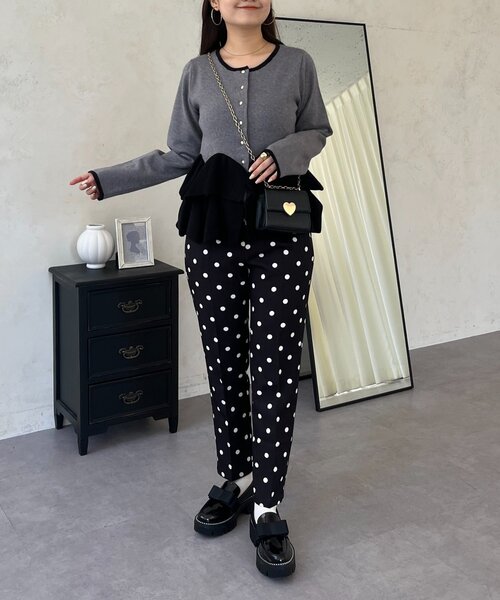 prose verse（プロズヴェール）の「ドットスリムテーパードパンツ（その他パンツ・レディース・ブラック系その他・TL/MEDIUM/LARGE/PL/PM）」の14枚目の写真