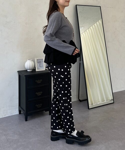 prose verse（プロズヴェール）の「ドットスリムテーパードパンツ（その他パンツ・レディース・ブラック系その他・TL/MEDIUM/LARGE/PL/PM）」の18枚目の写真