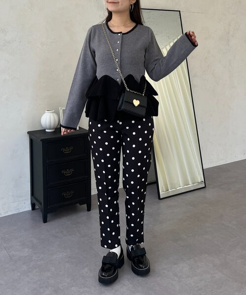 prose verse（プロズヴェール）の「ドットスリムテーパードパンツ（その他パンツ・レディース・ブラック系その他・TL/MEDIUM/LARGE/PL/PM）」の20枚目の写真