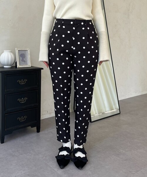 prose verse（プロズヴェール）の「ドットスリムテーパードパンツ（その他パンツ・レディース・ブラック系その他・TL/MEDIUM/LARGE/PL/PM）」の22枚目の写真