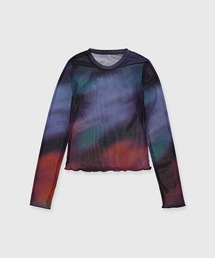 JOSE MOON | SHEER PATERN TOP/シアーパターントップス(Tシャツ/カットソー)