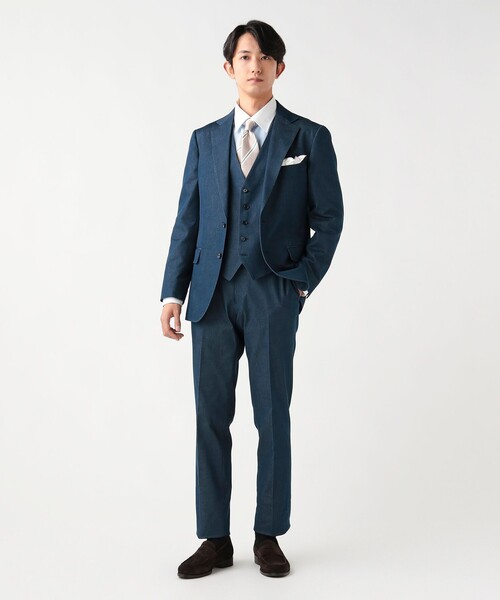 BEAMS HEART（ビームスハート）の「ストレッチデニム ドレスジレ（ベスト・メンズ・ブルー系その他3/インディゴブルー・LARGE/SMALL/X-LARGE/MEDIUM）」の5枚目の写真