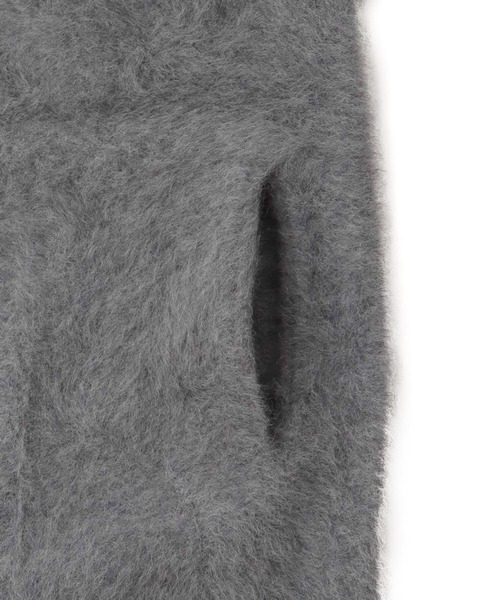 DRESSLAVE（ドレスレイブ）の「fox cashmere slit sleeve cardigan(フォックスカシミヤスリットスリーブカーディガン)（カーディガン/ボレロ・レディース・グレー/カーキ・38）」の3枚目の写真