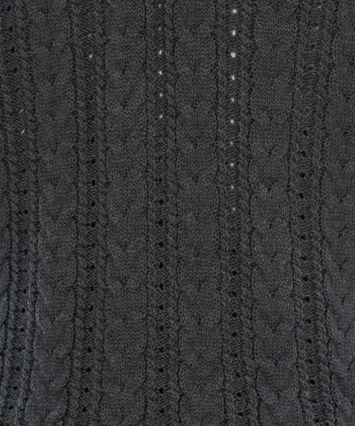 WISH FOR EVER(ウィッシュフォーエバー)の「SILVER BUTTON CABLE HENRY NECK KNIT LONG SLEEVE / シルバーボタンケーブヘンリーネックニットロングスリーブ(ニット/セーター・メンズ・チャコールグレー/ブラック/ネイビー・SMALL/MEDIUM/LARGE)」の17枚目の写真