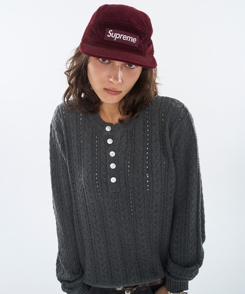 WISH FOR EVER(ウィッシュフォーエバー)の「SILVER BUTTON CABLE HENRY NECK KNIT LONG SLEEVE / シルバーボタンケーブヘンリーネックニットロングスリーブ(ニット/セーター・メンズ・チャコールグレー/ブラック/ネイビー・SMALL/MEDIUM/LARGE)」の16枚目の写真