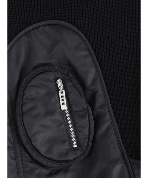 UN3D.(アンスリード)の「BODY BAG DOCKING TOP / ボディーバッグドッキングトップ(ニット/セーター・レディース・ブラック/グレー・38)」の6枚目の写真