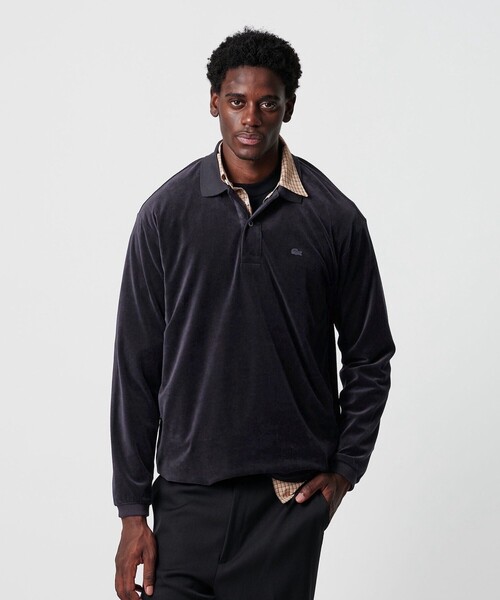 LACOSTE for BEAUTY&YOUTH＞ ベロア ポロシャツ（ポロシャツ