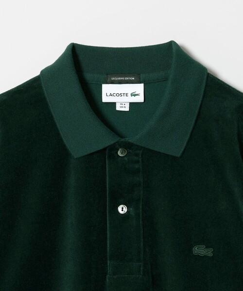 LACOSTE for BEAUTY&YOUTH＞ ベロア ポロシャツ（ポロシャツ