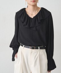 LOUNGEDRESS | ジョーゼットフリルブラウス(シャツ/ブラウス)