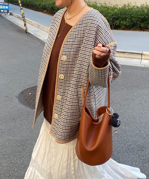 【MEME ROAD】新品未使用＊チェックハーフコート ジャケット　42 aa00001_0004.jpg