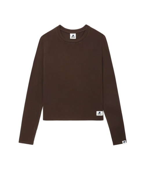APEE BY A BATHING APE(エイピーバイアベイシングエイプ)の「LONG SLEEVE T-SHIRT(Tシャツ/カットソー・レディース・ネイビー/ブラウン・X-SMALL/SMALL)」の2枚目の写真