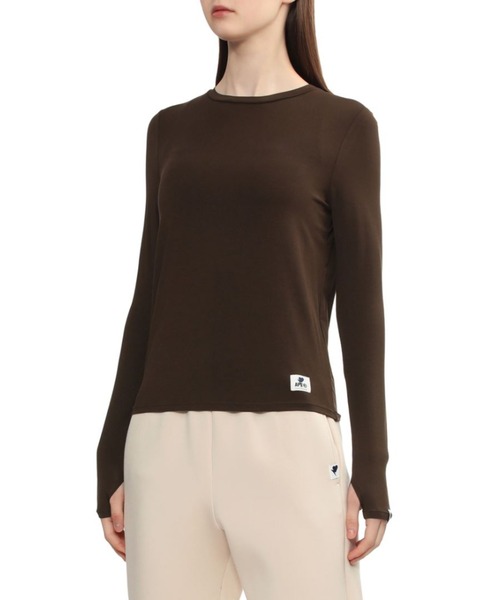 APEE BY A BATHING APE(エイピーバイアベイシングエイプ)の「LONG SLEEVE T-SHIRT(Tシャツ/カットソー・レディース・ネイビー/ブラウン・X-SMALL/SMALL)」の5枚目の写真
