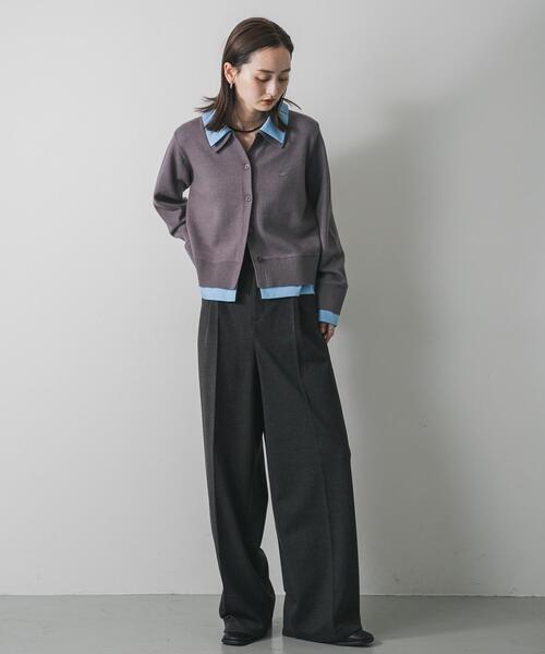 シャツドッキングニットカーディガン（ニット/セーター）｜SENSE OF