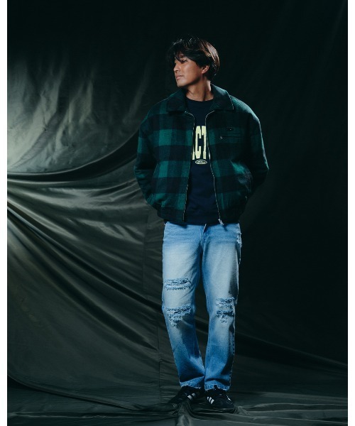 #Re:room（リルーム）の「ヴィンテージリペアストレートデニムパンツ（デニムパンツ・メンズ・ブルー・LARGE/MEDIUM/SMALL）」の6枚目の写真