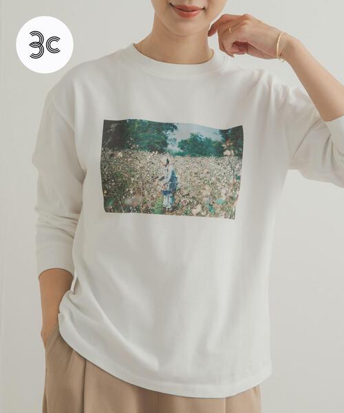 URBAN RESEARCH DOORS(アーバンリサーチドアーズ)の「Grow OrganicフォトプリントロングTシャツ(Tシャツ/カットソー・レディース・オフホワイト/ホワイト系その他・MEDIUM)」の1枚目の写真