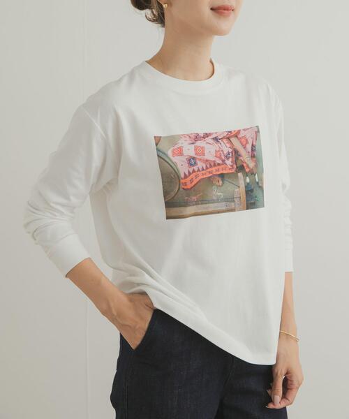 URBAN RESEARCH DOORS(アーバンリサーチドアーズ)の「Grow OrganicフォトプリントロングTシャツ(Tシャツ/カットソー・レディース・オフホワイト/ホワイト系その他・MEDIUM)」の4枚目の写真
