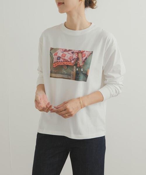 URBAN RESEARCH DOORS(アーバンリサーチドアーズ)の「Grow OrganicフォトプリントロングTシャツ(Tシャツ/カットソー・レディース・オフホワイト/ホワイト系その他・MEDIUM)」の5枚目の写真