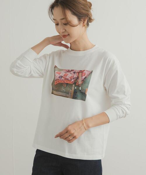 URBAN RESEARCH DOORS(アーバンリサーチドアーズ)の「Grow OrganicフォトプリントロングTシャツ(Tシャツ/カットソー・レディース・オフホワイト/ホワイト系その他・MEDIUM)」の6枚目の写真