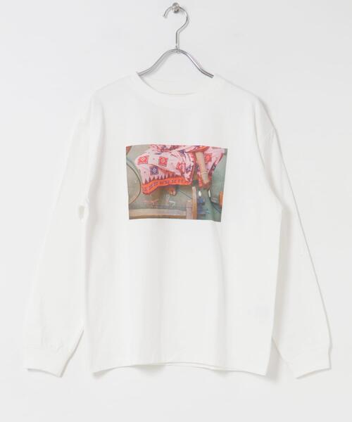 URBAN RESEARCH DOORS(アーバンリサーチドアーズ)の「Grow OrganicフォトプリントロングTシャツ(Tシャツ/カットソー・レディース・オフホワイト/ホワイト系その他・MEDIUM)」の7枚目の写真