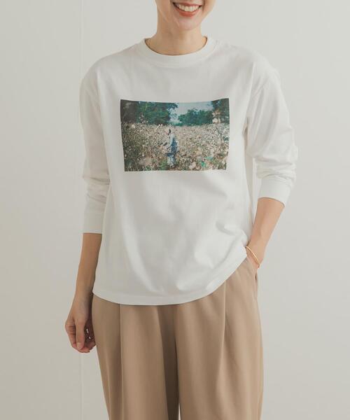 URBAN RESEARCH DOORS(アーバンリサーチドアーズ)の「Grow OrganicフォトプリントロングTシャツ(Tシャツ/カットソー・レディース・オフホワイト/ホワイト系その他・MEDIUM)」の10枚目の写真