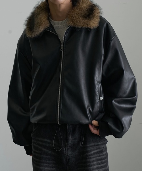 JOURNAL STANDARD ファー付きボアライニングジャケット カーキ　M welise（ウェライズ）の「【welise/ウェライズ】アーティフィシャル