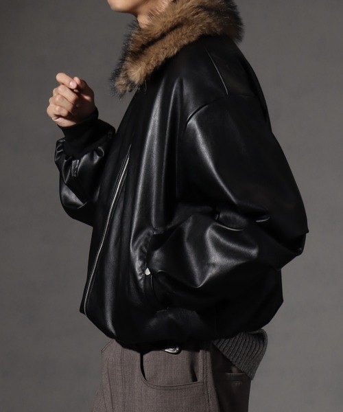JOURNAL STANDARD ファー付きボアライニングジャケット カーキ　M welise（ウェライズ）の「【welise/ウェライズ】アーティフィシャル