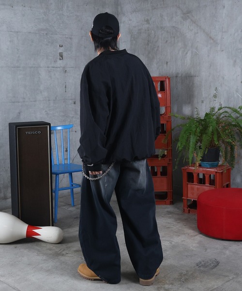 ILL'S（イルズ）の「AW グランジ ペイント フェード加工 デニムパンツ メンズ レディース ユニセックス 【ILL'S】（デニムパンツ・メンズ・ブルー・M/L）」の13枚目の写真