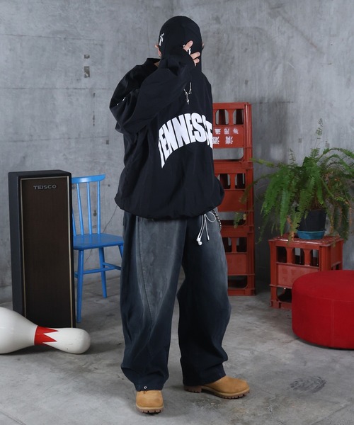 ILL'S（イルズ）の「AW グランジ ペイント フェード加工 デニムパンツ メンズ レディース ユニセックス 【ILL'S】（デニムパンツ・メンズ・ブルー・M/L）」の10枚目の写真