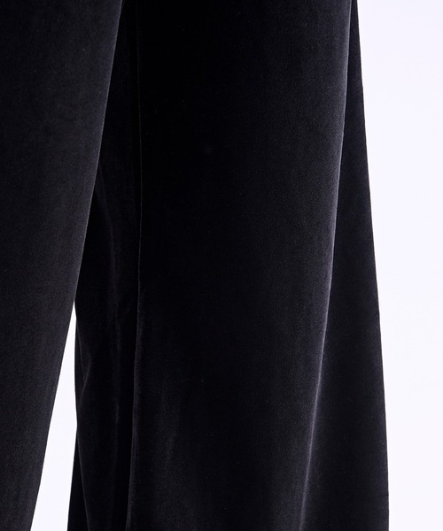 Ellno Loset(エルノロゼット)の「ベロア刺繍フレアパンツ(スラックス・メンズ・ブラック/パープル・X-SMALL/SMALL/MEDIUM/LARGE)」の17枚目の写真