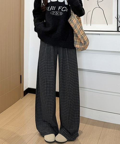 REBALANCE（リバランス）の「レディースチェック柄パンツ（その他パンツ・レディース・B/A/C/D/E/F・MEDIUM/LARGE/X-LARGE）」の2枚目の写真