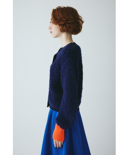 HeRIN.CYE(ヘリンドットサイ)の「Loop yarn knit cardigan ループヤーンニットカーディガン(カーディガン/ボレロ・レディース・グレー/ライトベージュ/ネイビー・FREE)」の5枚目の写真