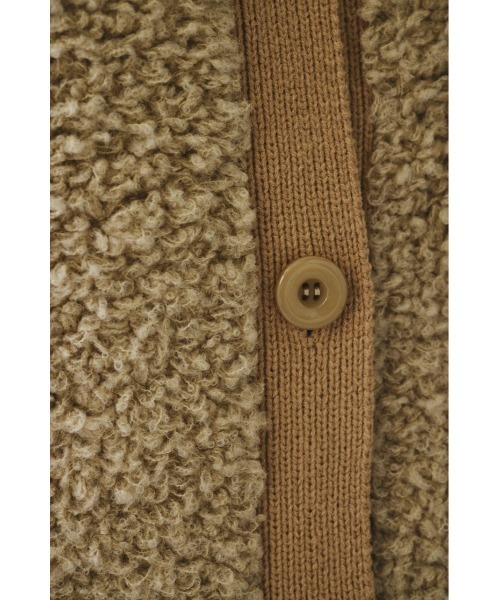 HeRIN.CYE(ヘリンドットサイ)の「Loop yarn knit cardigan ループヤーンニットカーディガン(カーディガン/ボレロ・レディース・グレー/ライトベージュ/ネイビー・FREE)」の7枚目の写真