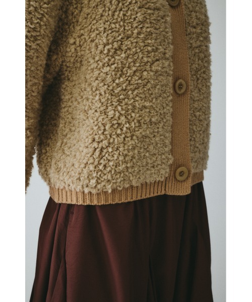 HeRIN.CYE(ヘリンドットサイ)の「Loop yarn knit cardigan ループヤーンニットカーディガン(カーディガン/ボレロ・レディース・グレー/ライトベージュ/ネイビー・FREE)」の9枚目の写真